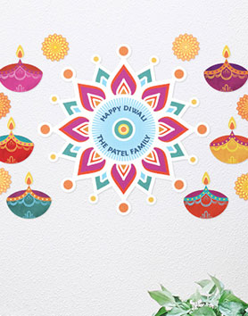 Personalized Diwali Wall Decal