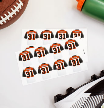 Football Jersey Labels