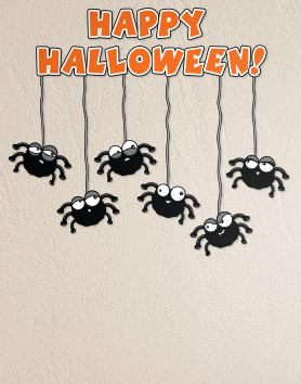Happy Halloween Spiders