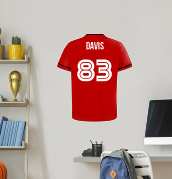 Soccer Jersey Wall Decals